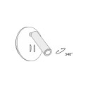Runde LED-Wandleuchte mit verstellbarem Strahler Los 176 Maytoni Modell