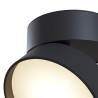 Moderne runde schwarze verstellbare LED-Deckenleuchte Onda Maytoni Angebot