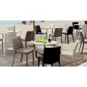 Für Außen stapelbarer Stuhl Garten Bar Restaurant Polypropylen Perla BICA 