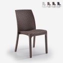 Stapelbarer Rattanstuhl Garten Restaurant Außenbar Virginia Bica Angebot