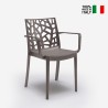 23er Set Matrix Armchair BICA Gartenstühle mit Armlehnen aus Polypropylen Rabatte
