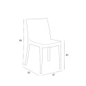 23er Set moderne stapelbare Stühle für Bar und Restaurant Matrix BICA Kosten