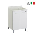Waschtischschrank 60x50cm mit 2 Türen, Waschbecken und Ablage Edilla Montegrappa Verkauf