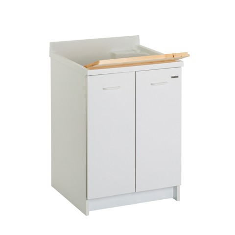 2-türiger Waschtisch 60x60cm Waschtisch Holzplatte Edilla Montegrappa Aktion
