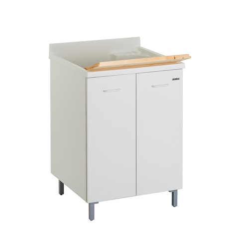 Waschtischunterschrank Waschbrett Holz 2 Türen 60x60cm Edilla Montegrappa Aktion