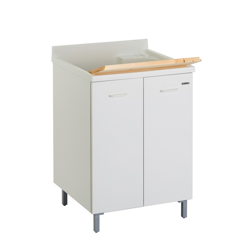 Waschbeckenschrank Wäschepflege Holzplatte 2 Türen 60x60cm Edilla Montegrappa Aktion Waschbeckenschrank Wäschepflege Holzplatte 2 Türen 60x60cm Edilla Montegrappa Aktion