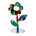 Bunte Blume Ornament Pop-Art-Stil Wohnzimmer Regal Daisy Lagerbestand