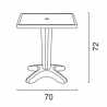 Schwarz Quadratisch Tisch und 2 Stühle Farbiges Polypropylen-Innenmastenset Grand Soleil Dune Balcony Kosten