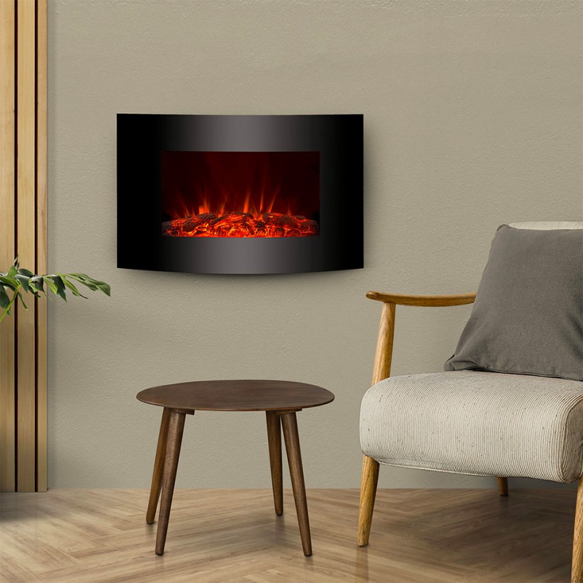 Elektrischer Kamin San Diego - Wandheizung mit LED-Flammeneffekt, umweltfreundlich Aktion Elektrischer Kamin San Diego - Wandheizung mit LED-Flammeneffekt, umweltfreundlich Aktion