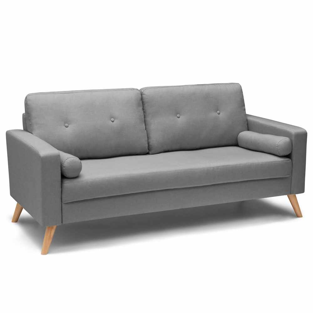 Acquamarina Couch Sofa Modern Design Skandinavisch Stil Stoff 3 Sitzer Wohnzimmer Kuche