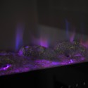 Einbau-Wandkamin Elektrokamin mit mehrfarbiger LED-Flamme Chicago Modell