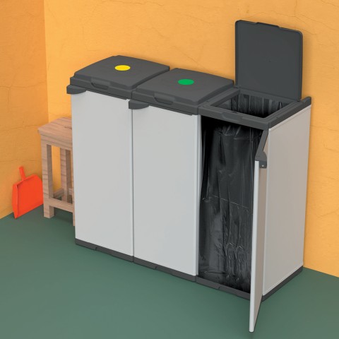 Mobiler Abfallbehälterhalter für die Abfallsammlung Mr.C Tris