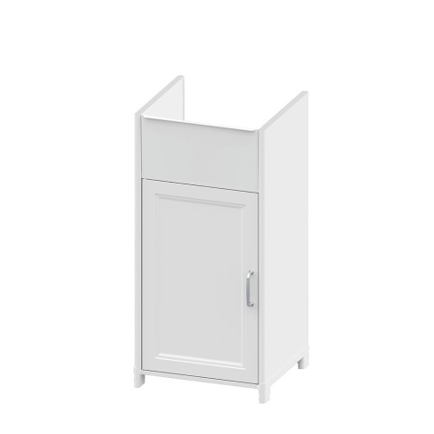 Waschschrank 39x39x78cm für Waschtisch, 1 Tür, Weiß, Mini Aktion