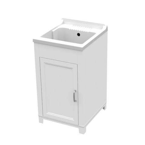 Wäscheschrank mit Waschbecken 1 Tür Harz 45x50cm Mong Aktion
