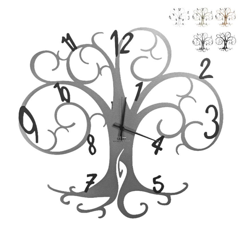 Handgefertigte Wanduhr Metall Baum des Lebens 60x55cm Ceart Aktion Handgefertigte Wanduhr Metall Baum des Lebens 60x55cm Ceart Aktion
