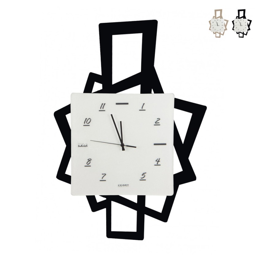 Moderner handgefertigter Wanduhr für Wohnzimmer Quadri Ceart Aktion
