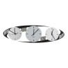 Moderne Wanduhr mit Zeitzonenanzeige der Hauptstädte Ceart Angebot