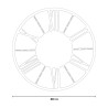 Moderne klassische industrielle runde Wanduhr 80cm Ceart Wheel Kosten