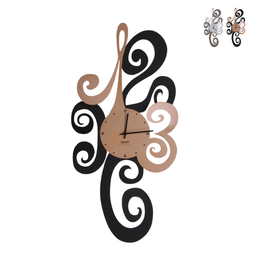 Moderner handgefertigter Metall-Wanduhr Ricciolo Ceart Aktion Moderner handgefertigter Metall-Wanduhr Ricciolo Ceart Aktion