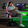 Weißer Gaming-Stuhl LED-Massage Liegestuhl ergonomischer Stuhl Pixy Plus Verkauf