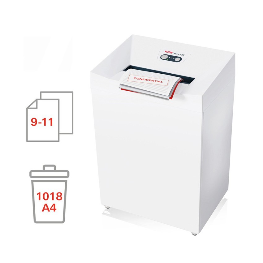 Professioneller Aktenvernichter Büro 1,9 x 15mm Pure 530 HSM Aktion