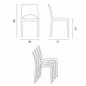 Schwarz Quadratisch Tisch und 4 Stühle Farbiges Polypropylen-Außenmastenset Grand Soleil Paris Passion 