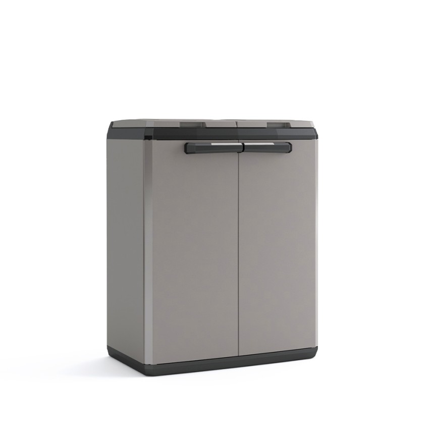 Keter Split Basic - Mobiler Schrank für Mülltrennung mit 2 Abfallsäcken Aktion Keter Split Basic - Mobiler Schrank für Mülltrennung mit 2 Abfallsäcken Aktion