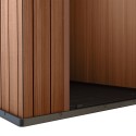 Gartenhaus natürliche Holz-Effekt PVC-Harz 125x184x205cm Darwin 4x6 Keter Modell