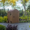 Gartenhaus natürliche Holz-Effekt PVC-Harz 125x184x205cm Darwin 4x6 Keter 