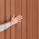 Gartenhaus natürliche Holz-Effekt PVC-Harz 125x184x205cm Darwin 4x6 Keter Maße