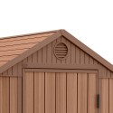 Gartenhaus natürliche Holz-Effekt PVC-Harz 125x184x205cm Darwin 4x6 Keter Auswahl
