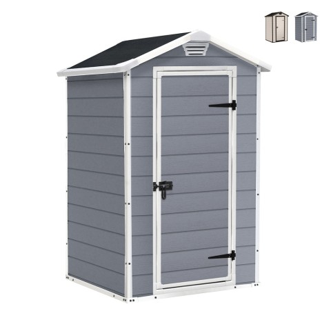 Gartenhaus aus PVC-Resin mit Boden 129x103x196cm Manor 4x3 Keter Aktion
