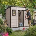 Gartenhaus Geräteschuppen aus PVC 183,5x111x200,5cm Manor Pent 6x4 Keter Eigenschaften