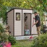 Gartenhaus Geräteschuppen aus PVC 183,5x111x200,5cm Manor Pent 6x4 Keter Eigenschaften