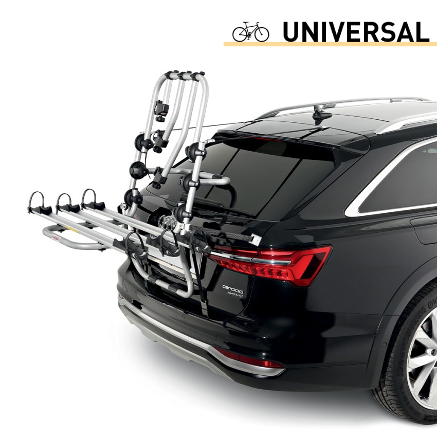 Universeller Fahrradträger für 3 Fahrräder Heckklappe Bici Ok Mtb 75 Aktion Universeller Fahrradträger für 3 Fahrräder Heckklappe Bici Ok Mtb 75 Aktion