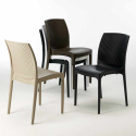 Weiß Quadratisch Tisch und 4 Stühle Farbiges Polypropylen-Außenmastenset Grand Soleil Boheme Love Preis