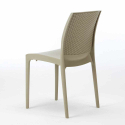 Weiß Quadratisch Tisch und 4 Stühle Farbiges Polypropylen-Außenmastenset Grand Soleil Boheme Love Kauf