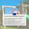 Holzspielplatz für Kinder, Spielturm mit Rutsche Carol-1 Sales