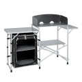 Faltbarer Campingküchenschrank aus Aluminium Snack Easy Black Brunner Aktion