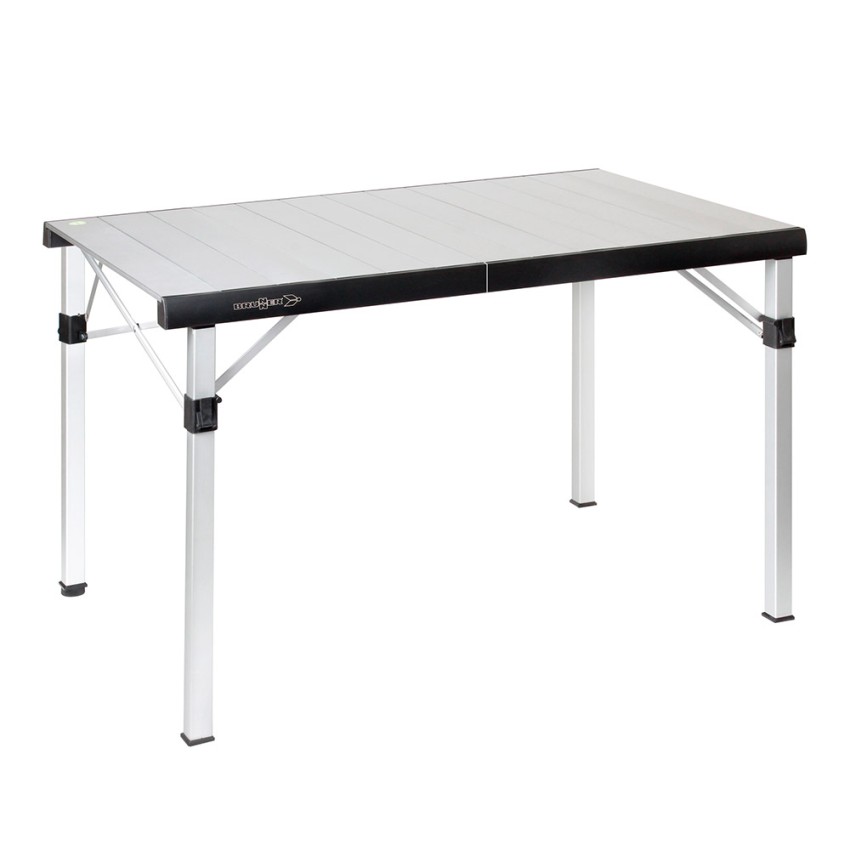 Klappbarer Campingtisch 120,5x70 Titanium Quadra Compack 4 Brunner Aktion