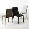 Weiß Quadratisch Tisch und 4 Stühle Farbiges Polypropylen-Außenmastenset Grand Soleil Bistrot Love Eigenschaften