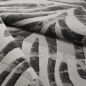 Moderner rechteckiger Teppich mit Zebramuster Grau Schwarz Double GRI006 Angebot