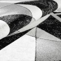 Moderner geometrischer Design-Teppich rechteckig Grau Weiß Schwarz GRI229 Angebot
