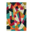 Rechteckiger Kurzflor-Teppich mit geometrischem Design, mehrfarbig, MUL433 Verkauf
