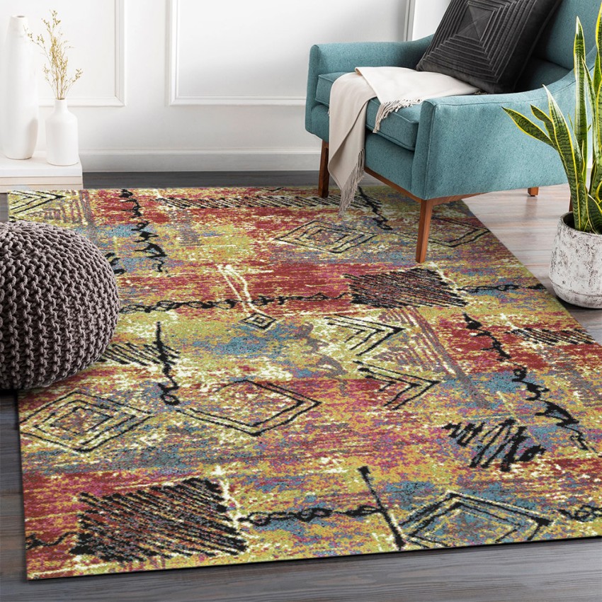 Moderner Multicolor-Teppich für Wohnzimmer und Küche, rechteckig MUL437 Aktion Moderner Multicolor-Teppich für Wohnzimmer und Küche, rechteckig MUL437 Aktion