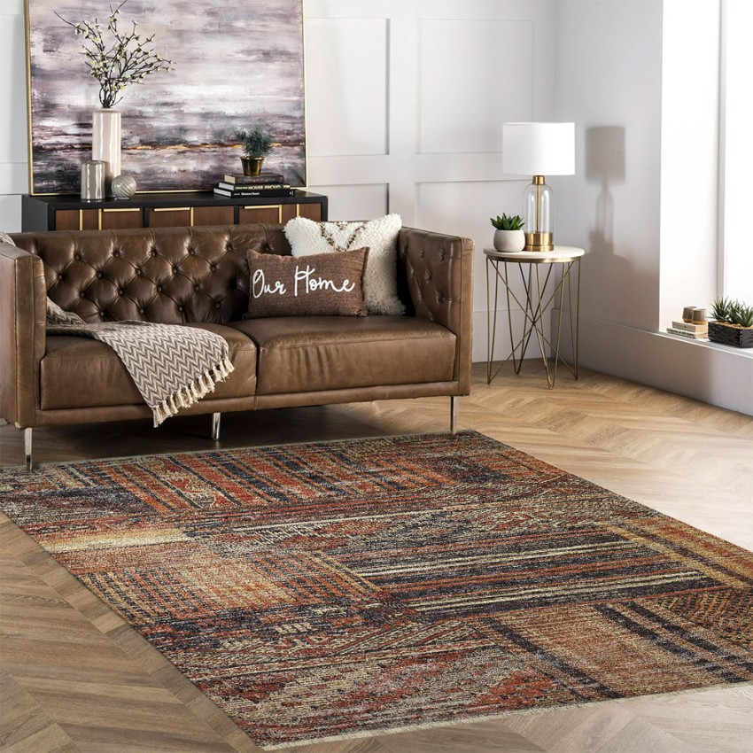 Rechteckiger Teppich im ethnischen Stil, bunt, für Wohnzimmer und Küche KILI02 Aktion Rechteckiger Teppich im ethnischen Stil, bunt, für Wohnzimmer und Küche KILI02 Aktion