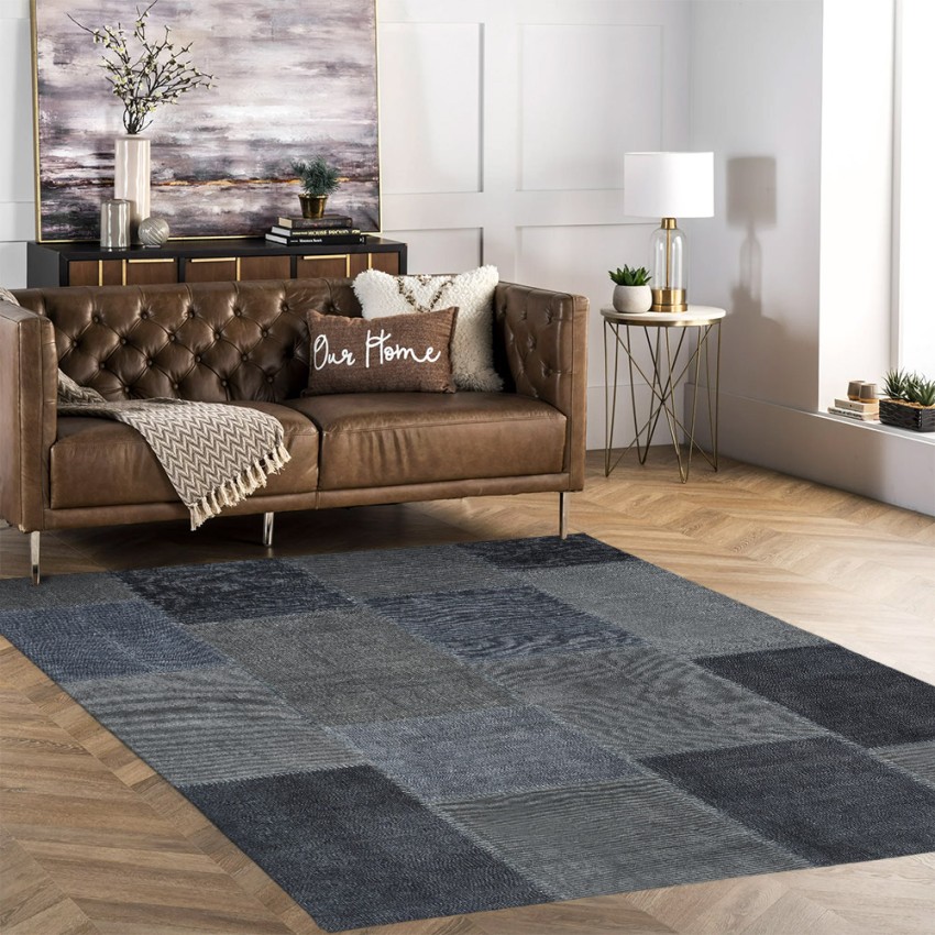Moderner blauer rechteckiger Teppich Esszimmer Schlafzimmer TUBL01 Aktion Moderner blauer rechteckiger Teppich Esszimmer Schlafzimmer TUBL01 Aktion