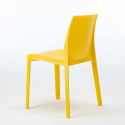 Weiß Quadratisch Tisch und 4 Stühle Farbiges Polypropylen-Außenmastenset Grand Soleil Rome Love 