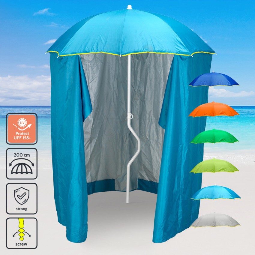 Sonnen/Strandschirm Girafacile uv-Schutz und Zelt Angeln 200 cm Zeus