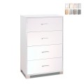 Moderne Kommode Büro Schlafzimmer 4 Schubladen Design Elita Aktion